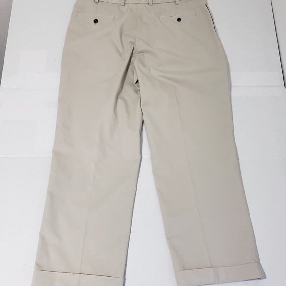 Brooks Brothers Advantage Chino Elliot Pants 38x30 Beige White 100% Cotton - Picture 3 of 9